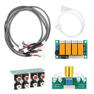 DIY Switching Board 4 Way Signal Selector Amplifier Relay Audio Input Switch Module for Computers TVs