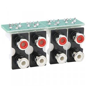 DIY Switching Board 4 Way Signal Selector Amplifier Relay Audio Input Switch Module for Computers TVs