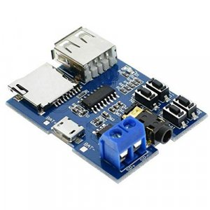 DAOKI TF Card U Disk MP3 Format Decoder Board 5V Amplifier Audio Decoding Player Module with Micro USB Cable