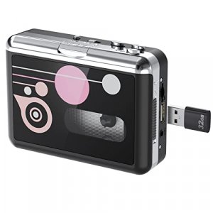 DIGITNOW Cassette Player, Portable USB Cassette to MP3 Converter, Walkman Audio Music Cassette Tape to Digital Converter Player with Earphones, No PC