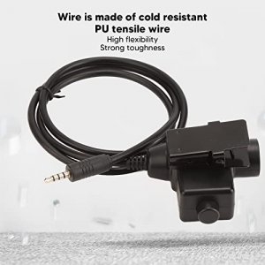 Yoidesu U94 PTT System Military Adapter, 3.5mm Plug Push to Talk Headset Adapter for 3.5mm Sound Interface Cell Phone