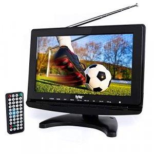 Tyler Ttv706 10 Portable Widescreen 1080P Lcd Tv With Detachable Antennas, Hdmi, Usb, Rca, Fm Radio, Built In Digital Tuner, Av Inputs, Ac/Dc, (3) An
