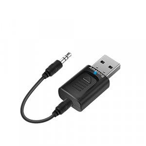 Bluetooth 5.0 USB Transmitter Receiver 4-in-1, HiFi Wireless Audio Adapter, 3.5mm Bluetooth Assisted Adapter for Car TV PC Headset Home Stereo, USB P