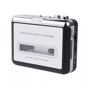 PETELLA Portable Cassette Player USB Cassette Tape Player Captures Mp3 Audio Music, Cassette to Mp3 Converter Compatible with Laptops and Personal Co