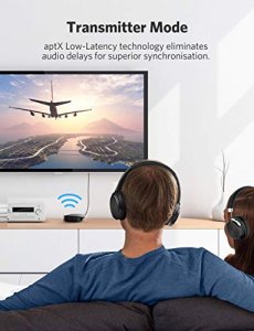 Anker Soundsync A3341 Bluetooth 2-in-1 Transmitter and Receiver, with Bluetooth 5, HD Audio with Lag-Free Synchronization, and AUX/RCA/Optical Connec