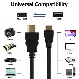 UGREEN Mini HDMI to HDMI Cable 4K 60Hz 6.6FT Mini HDMI Male to Male Cable  High Speed HDMI 2.0 Cord Compatible with Camera, Tablet, Nikon D500, Canon