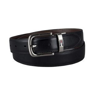 Tommy Hilfiger Men's Reversible Belt, Brown/Black Casual, 36
