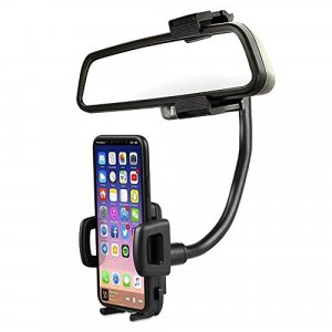 Broobey Car Phone Holder Mount, Rearview Mirror Phone Holder, Cell Phone Holder For Car Iphone 14/Pro/Mini, Google Pixel 3 2 Xl, Galaxy Note 20 S20, 