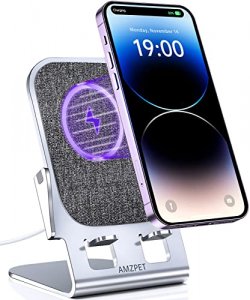 Amzpet Wireless Charger,15W Fast Wireless Charging Compatible With Iphone 14/13/12/11/Se2/X/8 Series, Samsung, Lg, Sony, Googlepixel, Moto, Oneplus,