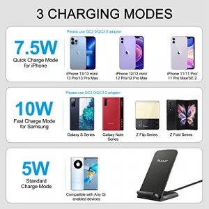 Pixel Stand, Apple Wireless Charger, Qi-Certified Phone Charging For Google Pixel 7 Pro, 6 Pro, 5, 4, 3 Xl & Iphone 14, 13, 12, 11 Pro Max, Mini, Xs,