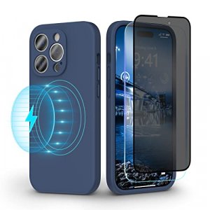 pcgaga Silicone Phone Case for iPhone 14 Pro Max with Screen