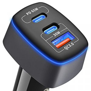 Usb C Car Charger 95W, 3-Port Pd 65W Pps 55W Qc3.0 30W Fast Car Charger For Iphone 14/13/12/11 Pro Max, Samsung Galaxy, Google Pixel, Macbook/Laptop/