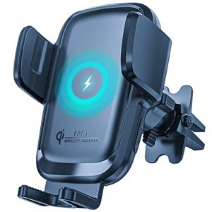 Yitumu Wireless Car Charger, 15W Qi Fast Wireless Charging Phone Mount For Car, Auto Clamping Air Vent Car Phone Holder For Iphone 14/13/12/11/X, Sam