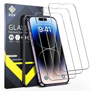 Power Theory Designed for iPhone 14 Pro Screen Protector with Camera Lens Protectors and Easy Install Kit [Premium Tempered Glass]