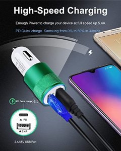  78W USB C Car Charger, Super Fast Charging Cigarette Lighter  Adapter, 3 Port Power Delivery Auto Cargador for Samsung Galaxy S22 Ultra,  Apple iPhone 14 Pro Max 13, iPad, Google Pixel