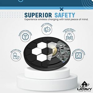 Fast Wirelesss Charger For Iphone 14/14 Plus/Pro Max/13 Mini/12, Samsung Galaxy S22/S21/S20, Airpods Pro 2, Lg G8S Thinq/G8 Thinq, Google Pixel 6/6 P