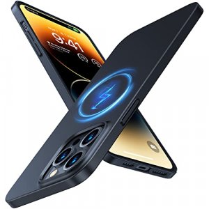 Torras Magnetic Slim-Fit Designed For Iphone 14 Pro Max Case, Ultra-Thin 14 Pro Max Case [Compatible With Magsafe], Matte Hard Pc Cover Protective An