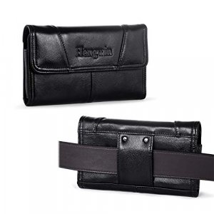 Hengwin Genuine Leather Phone Belt Pouch For Iphone 14 Plus 11 Pro Max Samsung Galaxy Note 20 Ultra Note 10+ Note 9 Note 8 Google Pixel 6 Pro Belt Lo