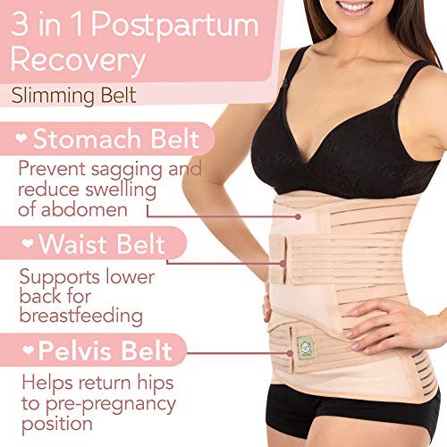 3 in 1 Postpartum Belly Support Recovery Wrap – Postpartum Belly Band,  After Birth Brace, Slimming Girdles, Body Shaper Waist Shapewear, Post  Surgery
