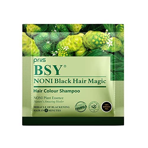 BSY Noni black hair magic shampoo | Noni hair colour | Noni hair dye | Hair  dye | Hair dye shampoo | shampoo based hair color | 5 Mins hair color |
