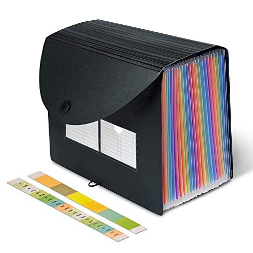  Rainbow 7-Pocket Letter Size Poly Expanding File High