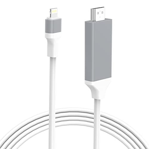 Apple MFi Certified] Lightning to HDMI Adapter for iPhone to TV