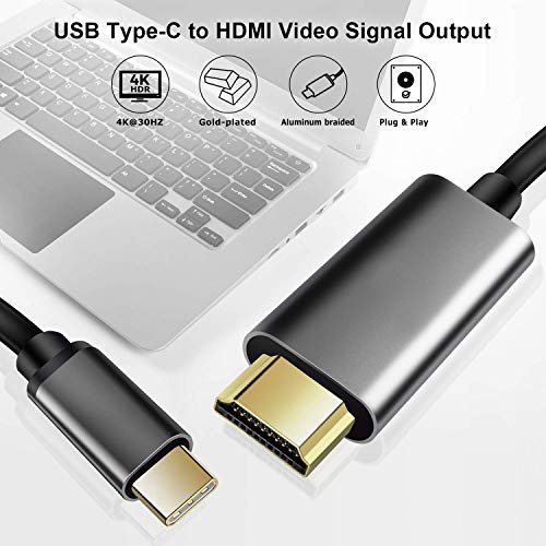 Cable Usb C A Hdmi 4k Para Macbook Pro Air Usb-c 2 Mts