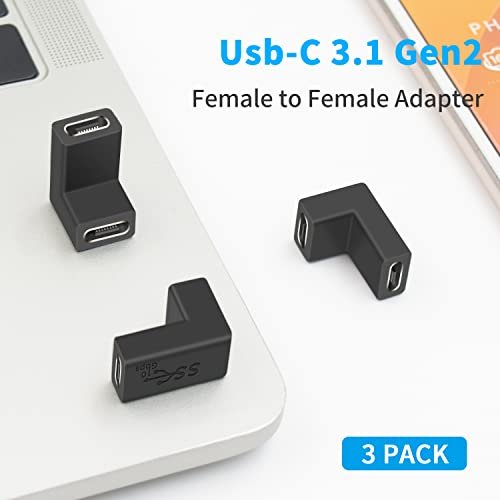 Poyiccot USB C Female to Female Adapter (3Pack), USB C Coupler