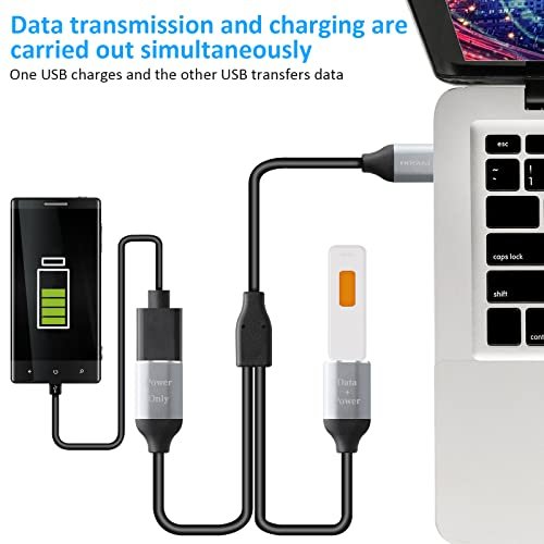 High Quality USB 2.0 A 1 Female to 2 Dual USB Male Data Hub Power Adapter Y  Splitter USB Charging Power Cable