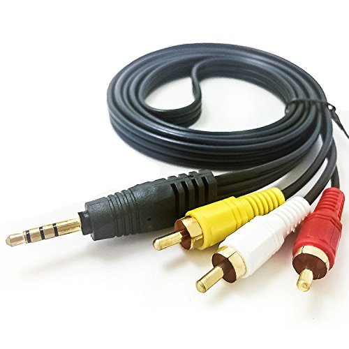 Maxllto 3.5Mm To 3 Rca Av Tv Cable Audio Video Cord Lead For