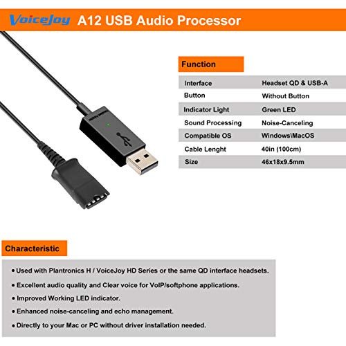 Plantronics qd best sale to usb