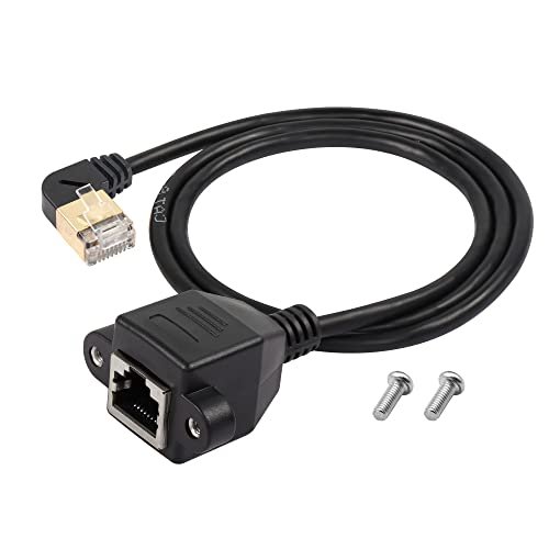 Double RJ45 Extension Cable RJ45 Male to Female Screw Panel Mount Ethernet  LAN Network Extension cate5/