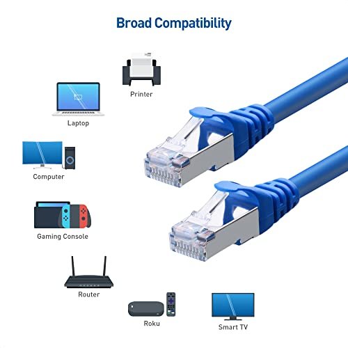 Cat6A SSTP Snagless Shielded RJ45 Network Ethernet 10 Gigabit