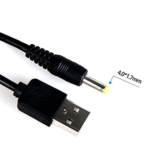 USB to 5V DC Type M Barrel Plug Power Cable, 3 ft