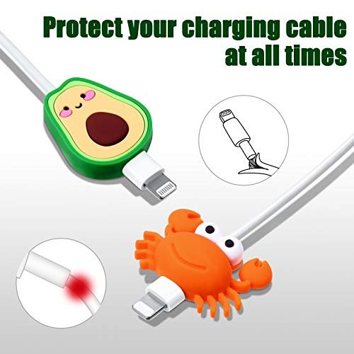 21 Pieces Cute Animal Cable Protector Charging Cable Protectors for USB  Cable Fish Fruit Charging Cable Saver for Cellphone and Tablet Data Lines -  Shop Imported Products from USA to India Online - iBhejo