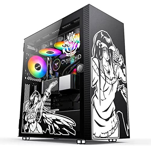 Anime Removable Waterproof Sticker ATX Gaming PC Case Stickers Computer  Decal;;^
