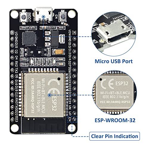 ESP32 Wroom32 Development Board WiFi Bluetooth 30pin, For