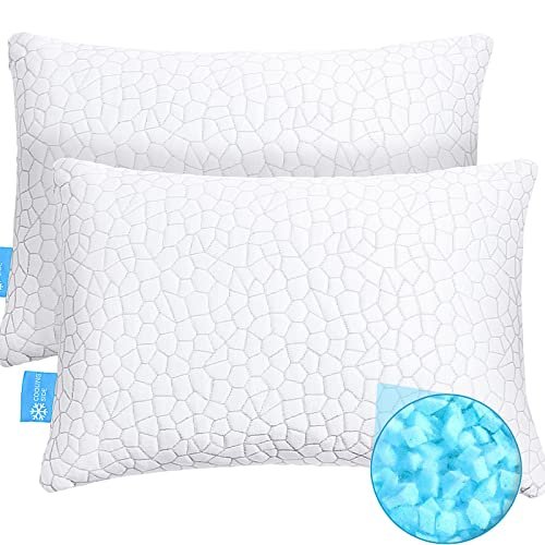 Qutool Cooling Bed Pillows for Sleeping Adjustable Gel Shredded