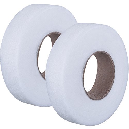 Outus 2 Rolls Fabric Fusing Tape Adhesive Hem Tape Iron on Tape Each 1/2 inch (White,27 Yards Each)
