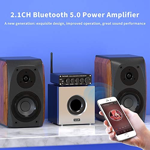 Mini Bluetooth 5.0 HiFi 2.0 Channel Digital Amplifier Stereo Home Audio Amp  100W 