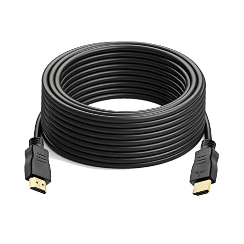 4K HDMI Cable 35FT, Ultra High Speed Rubber & Gold Connectors, 4K @ 60Hz,  Ultra HD, 2K, 1080P, & ARC Compatible for Laptop, Monitor, PS5, PS4, Xbox O  - Imported Products from