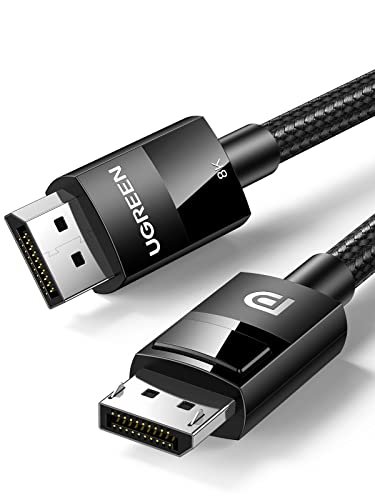 Ugreen Vesa Certified 8K Displayport Cable 6.6Ft, Dp 1.4 Cable Displayport  To Displayport Cable Support 8K@60Hz, 4K@240Hz, Freesync, G-Sync, Hdr, 32.  - Imported Products from USA - iBhejo