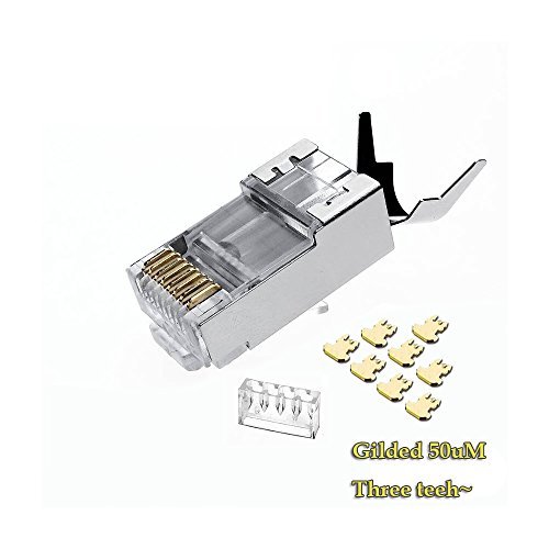 RJ45 Cat7 Connector Network Cable Connector RJ45 plug shielded FTP 8P8C  Network