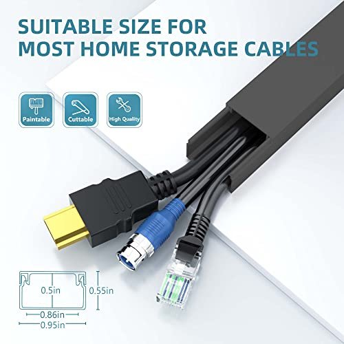 Cable Hider, 157In Delamu Cord Hider Wall For Wall Mounted Tv, Cord Covers Tv  Wire Hider Kit, Paintable Cable Covers, Cord Concealer Raceway Manageme -  Imported Products from USA - iBhejo