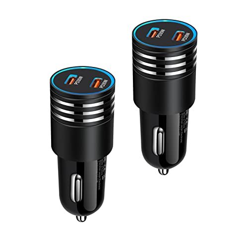 60W Super Fast Iphone Car Charger Usb C, 2Pack Dual Port Cargador Para Carro  Type C Car Plug Cigarette Lighter Adapter For Iphone 14 13 12 11 Pro Max -  Imported Products from USA - iBhejo