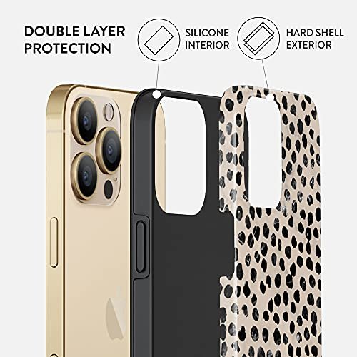 BURGA Phone Case Compatible with iPhone 14 - Wireless Charging Compatible,  Hybrid 2-Layer Hard Shell + Silicone Protective Case, Heavy Duty