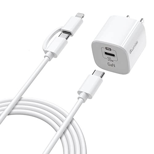 30W USB-C GaN Wall Charger + USB-C to Lightning Cable
