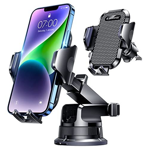 True Military-Grade] Car Phone Holder Vanmass [2023 Strongest Suction &  Clip] Cell Phone Mount For Dashboard Windshield Vent Truck Accessories  Cradl - Imported Products from USA - iBhejo