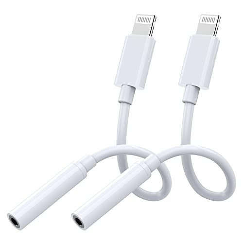 2 Pack Lightning To 3.5 Mm Headphone Jack Adapter, Apple Mfi Certified Iphone  To 3.5Mm Jack Aux Dongle Cable Iphone Headphone Jack Converter Compatib -  Imported Products from USA - iBhejo