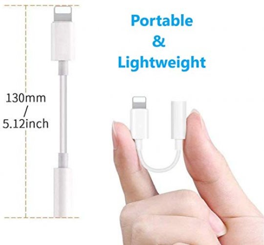 Apple Mfi Certified 3 Pack Iphone Headphone Adapter Lightning To